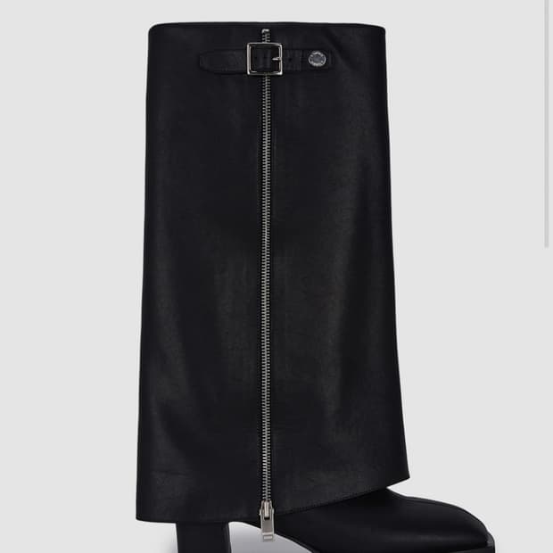 킴마틴 지퍼 포인트 부츠 