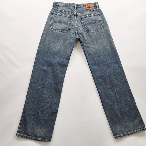 폴로랄프로렌 청바지 와이드 워싱 데님 사이즈32 R6627