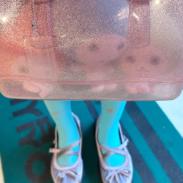 Furla 핑크 글리터 캔디백 🩰