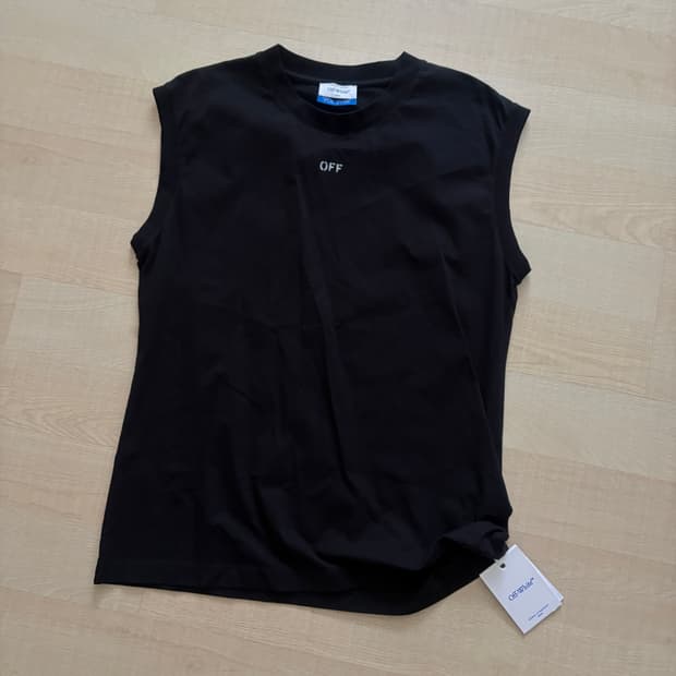 오프화이트 나시 L 새상품 