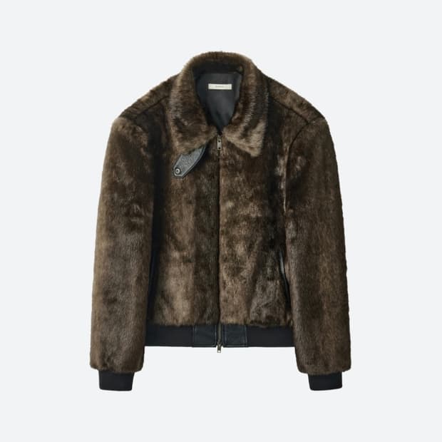 [L] 문선 퍼 자켓