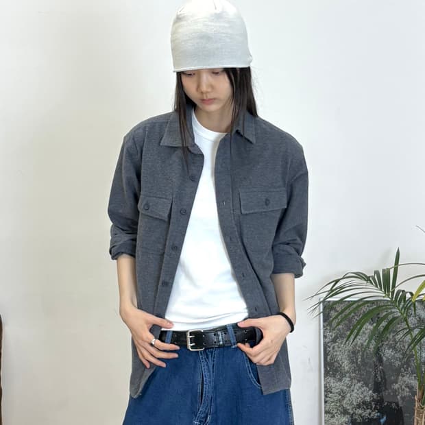 L.L.Bean 빈티지 코튼 워크 셔츠