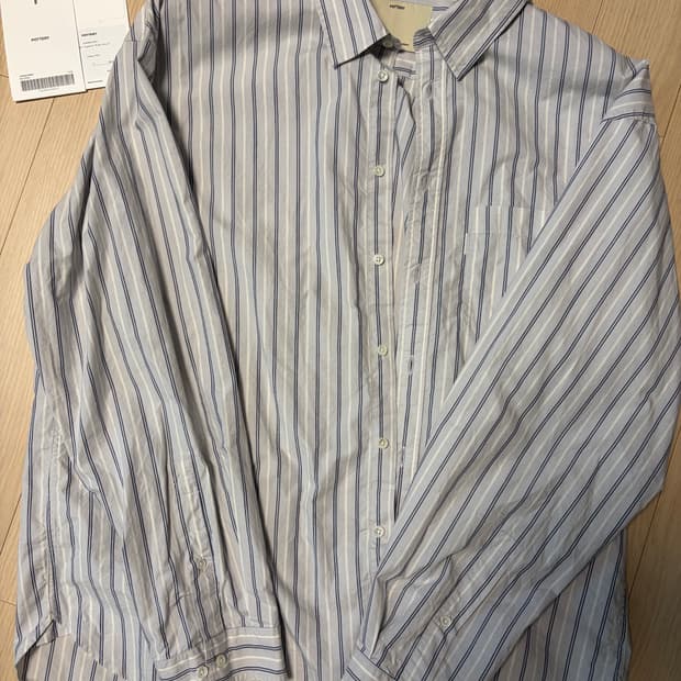 [3] 포터리 컴포트 셔츠 블루 스트라이프