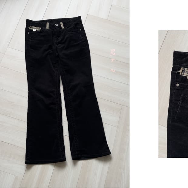 [VTG] stitch corduroy pants