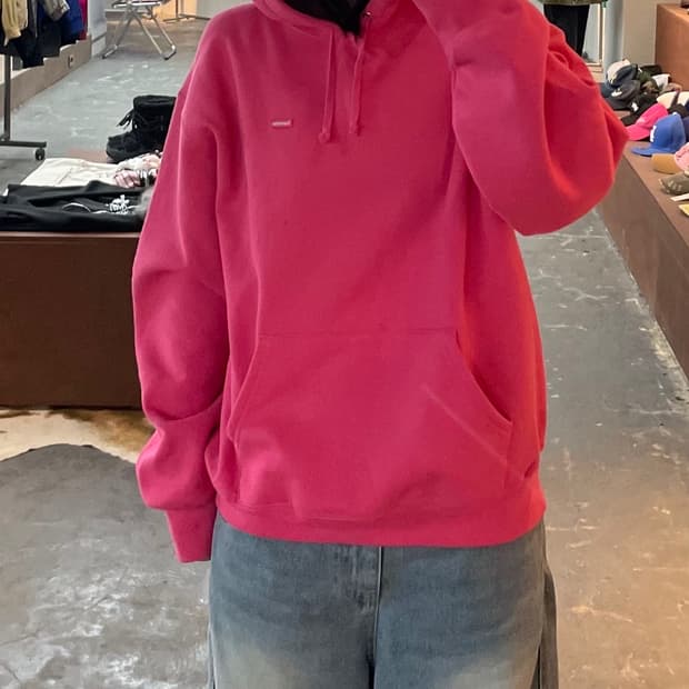 슈프림 스몰박스 후드스웨트 셔츠 마젠타 H1778
