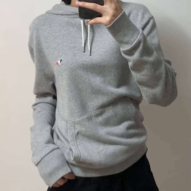 메종키츠네 폭스 자수 후디