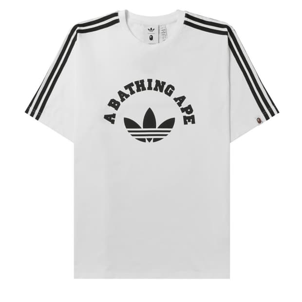 아디다스 x 베이프 티셔츠 화이트 - M
