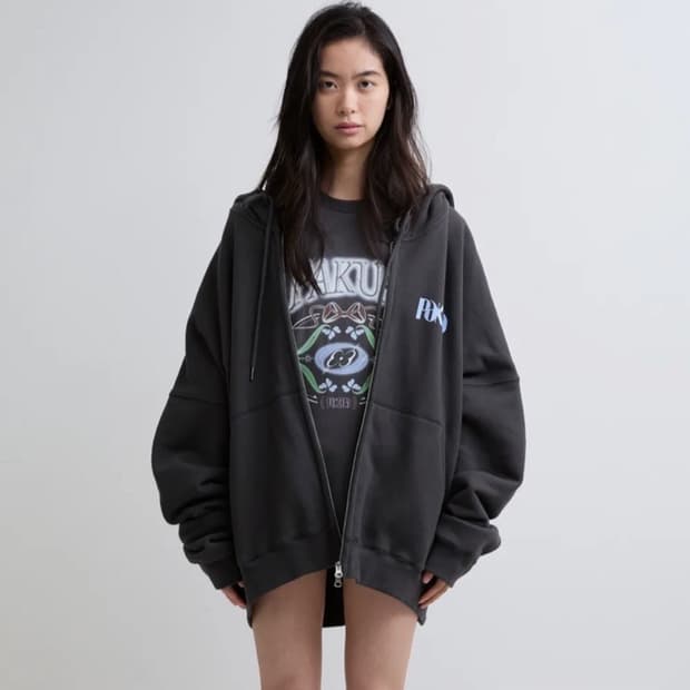 파쿠아 버터플라이 후드집업 점퍼