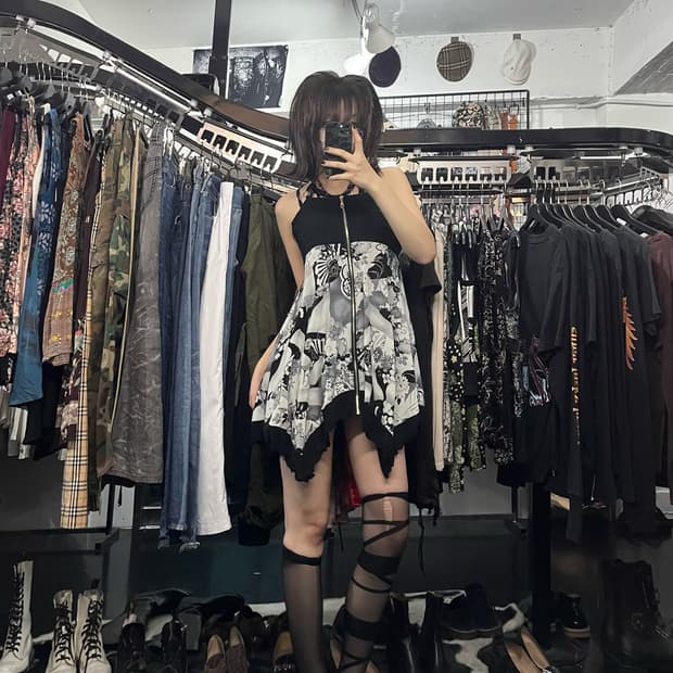 오즈온 홀터 나시 원피스