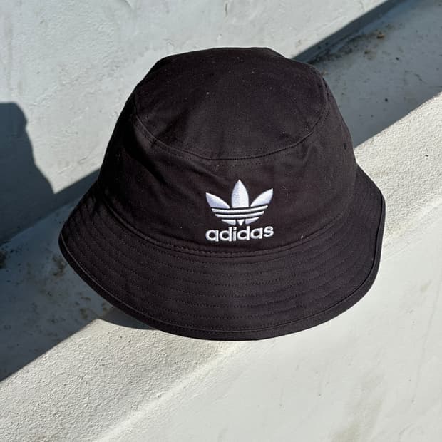 [M-L] 아디다스 로고 블랙 버킷햇 모자