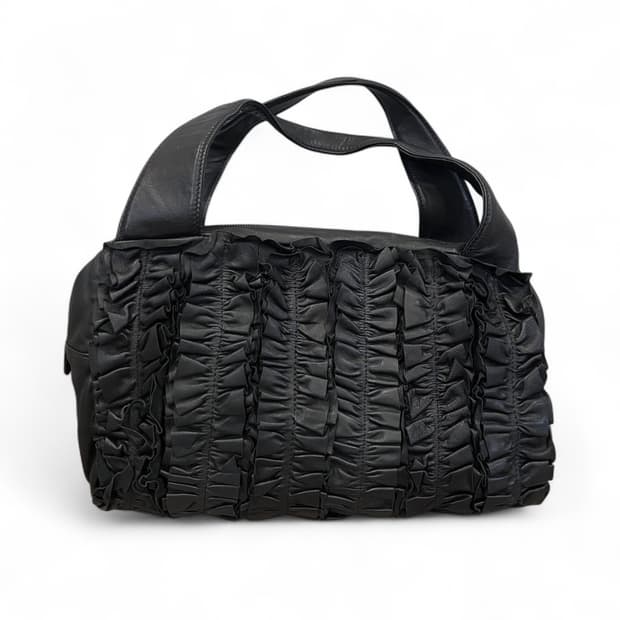 요시노야 긴자 프릴 패턴 토트백 꼼데 요지 스타일 재패니즈