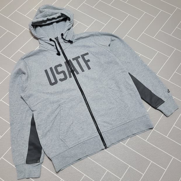 나이키 USAFT 후드 집업 그레이 XXL