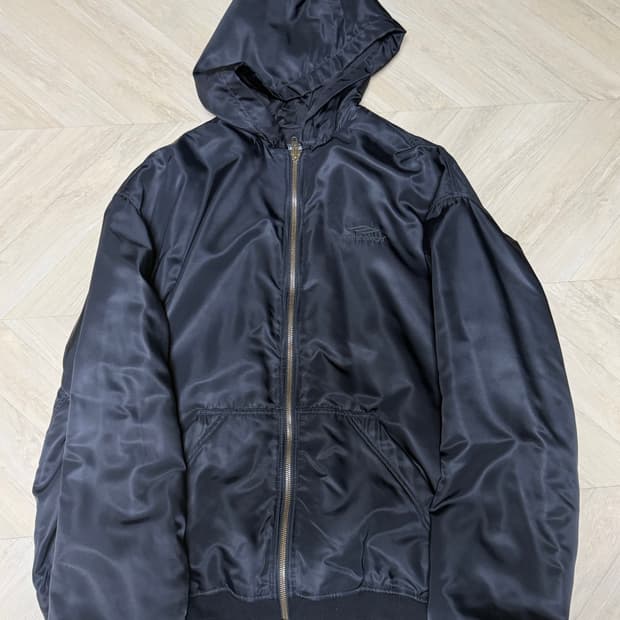 발렌시아가 3b 아이콘 패디드 후드집업 자켓