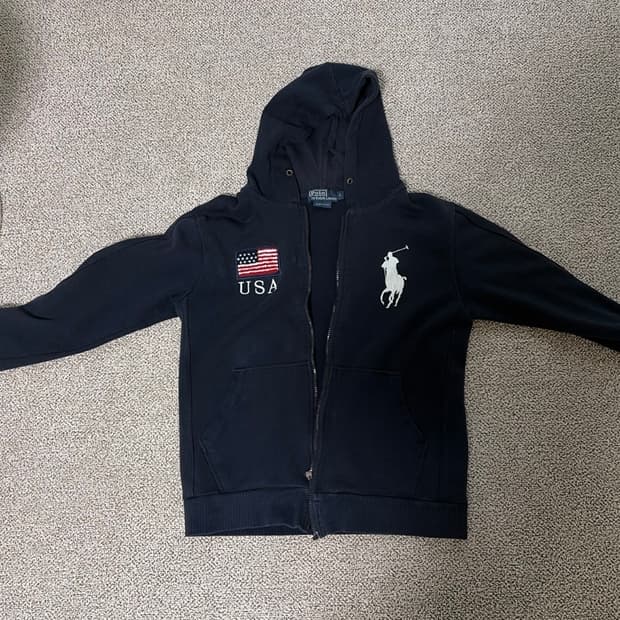 폴로 빅포니 후드집업