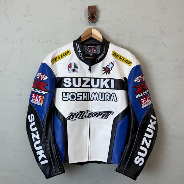 SUZUKI 스즈키 요시무라 가죽 라이더 자켓