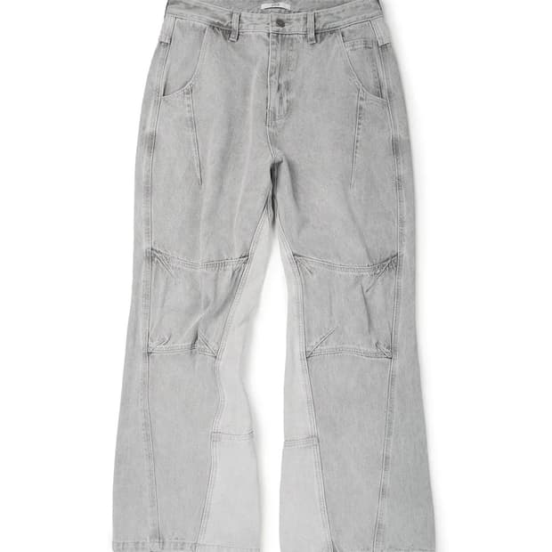[M] ETCE CURVED PANEL DENIM PANTS 2.0