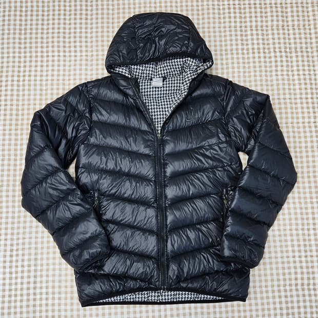 나이키 오리털 경량패딩 후드집업 남자100~105