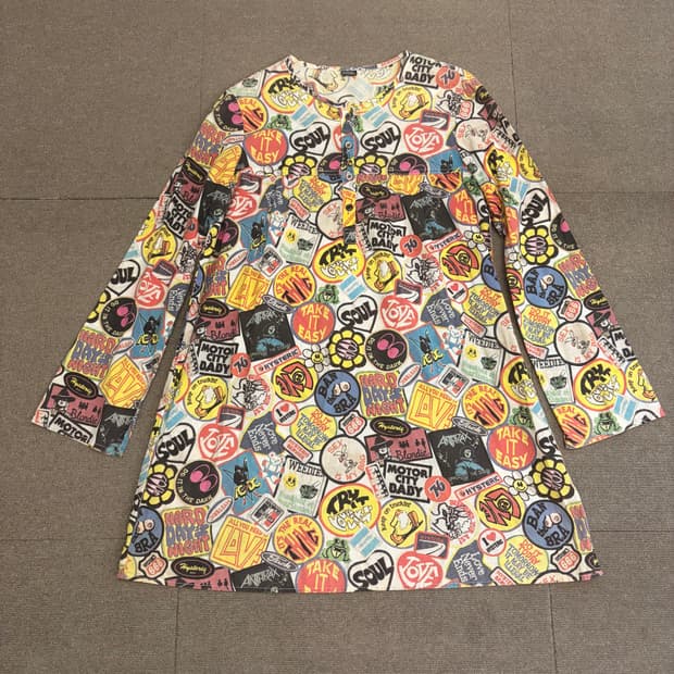 히스테릭 글래머 멀티 프린팅 원피스