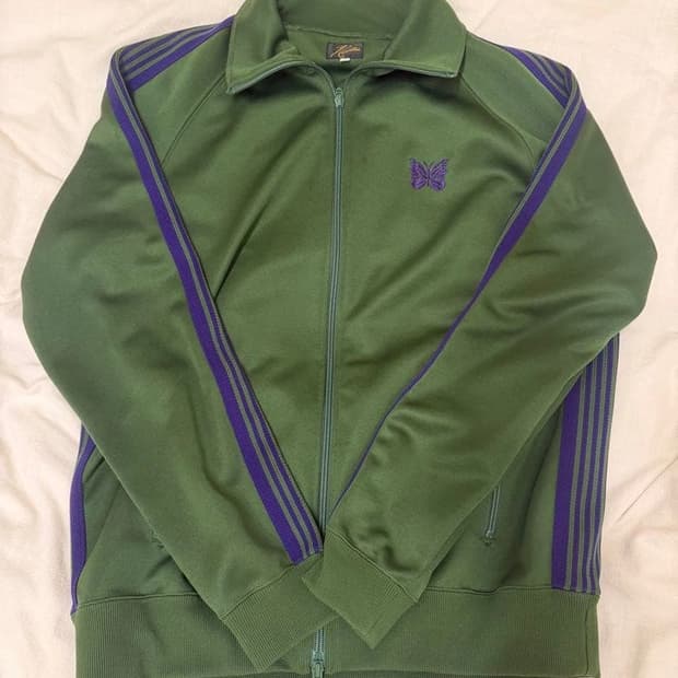 니들스 트랙 자켓 폴리 스무스 아이비 그린