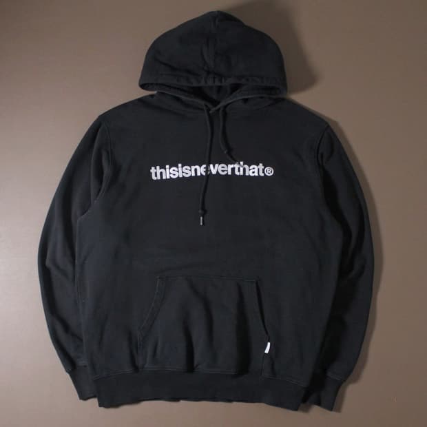 Thisisneverthat 디스이즈네버뎃 블랙 기모 후드티 