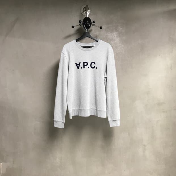 APC 아페쎄 맨투맨 그레이 XL