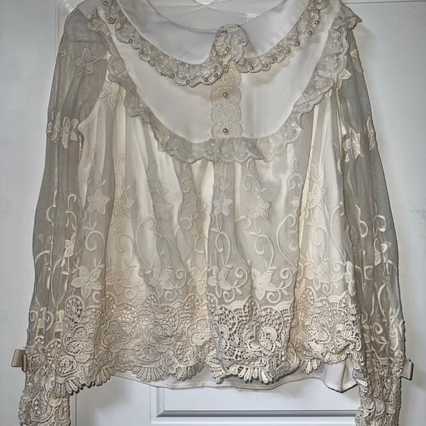 고스펑크 히메 셔츠 블라우스