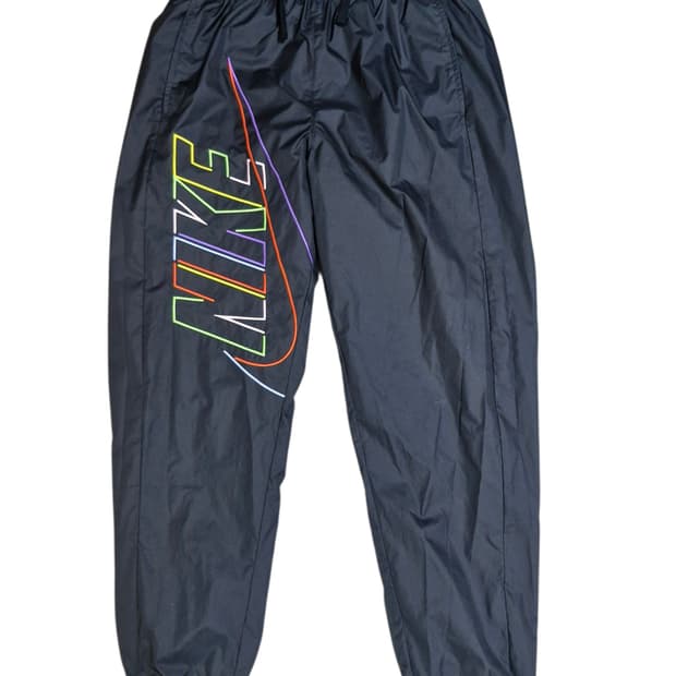 나이키 레인보우 로고 나일론 조거 팬츠 M