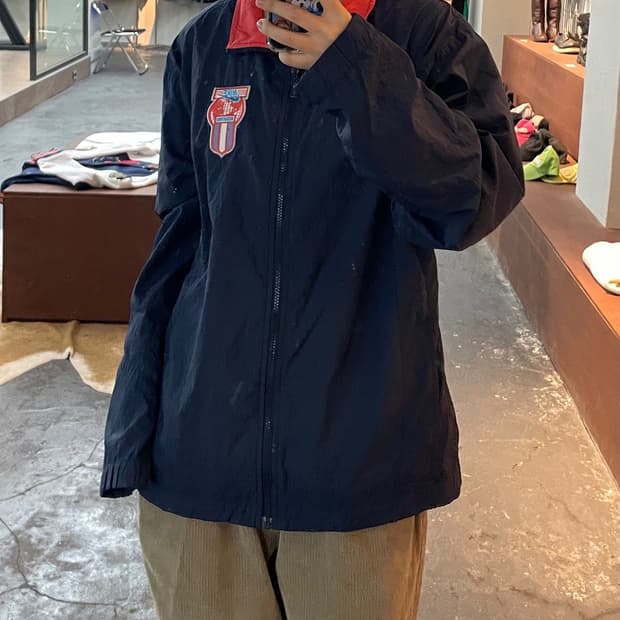 나이키 올드스쿨 네이비 바람막이 H245