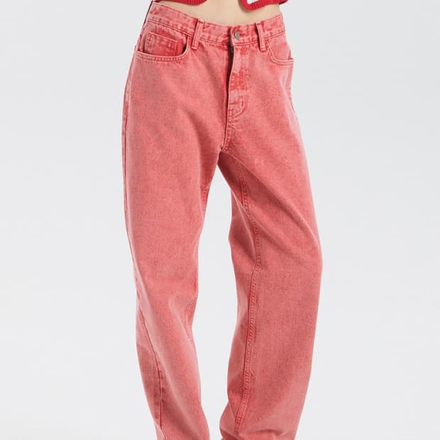 THE CENTAUR  RED STONE DENIM PANTS