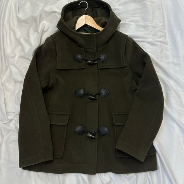 (UK14)버버리 더플코트 카키