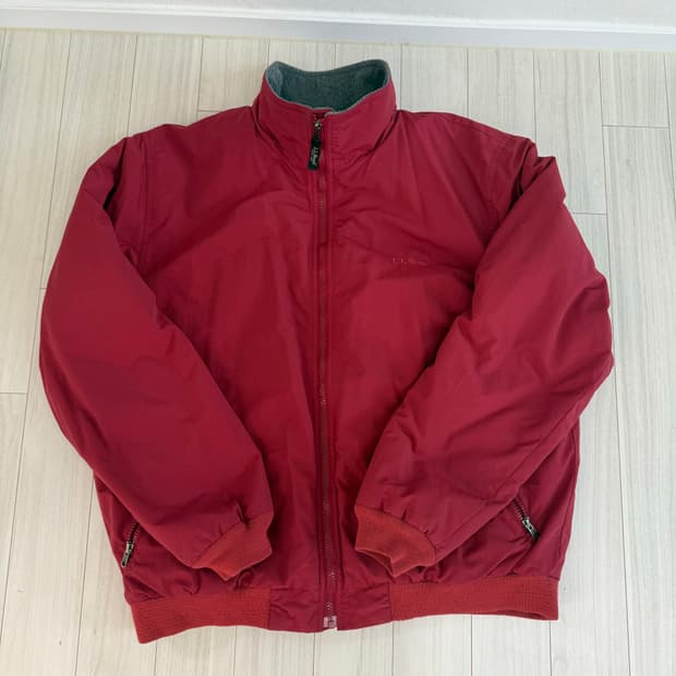 LL Bean 엘엘빈 웜업자켓 버건디 L사이즈