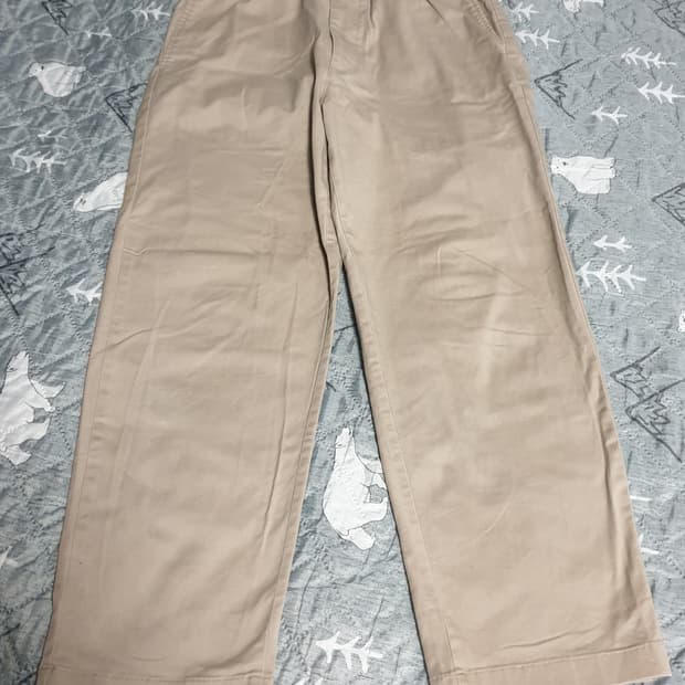 유니클로 스판 코튼 밴딩 테이퍼드 팬츠 (S)