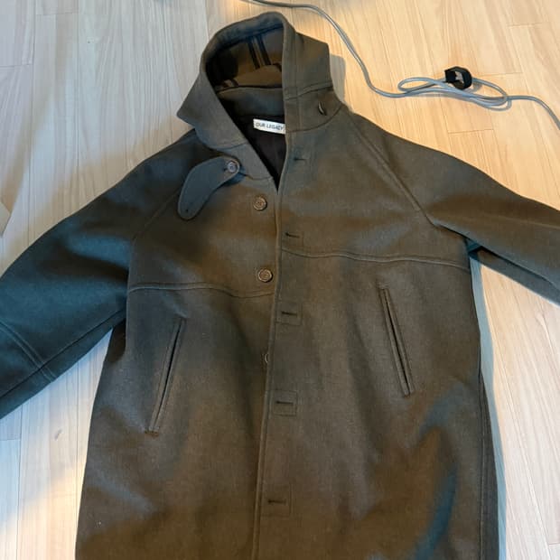 아워레가시 더플 모스그린 코트