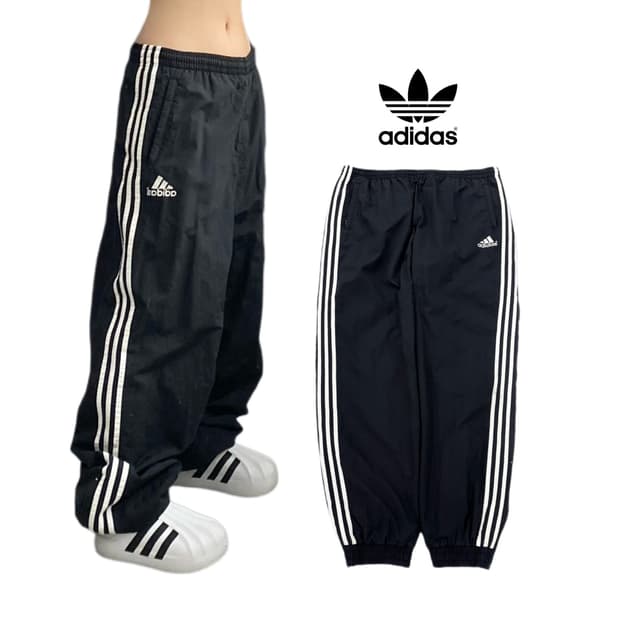 아디다스 90s 삼선 올드스쿨 바람막이 트랙팬츠
