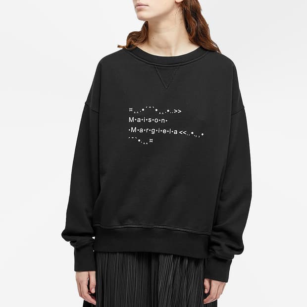 Maison margiela 폰트 제너레이터 스웨트셔츠