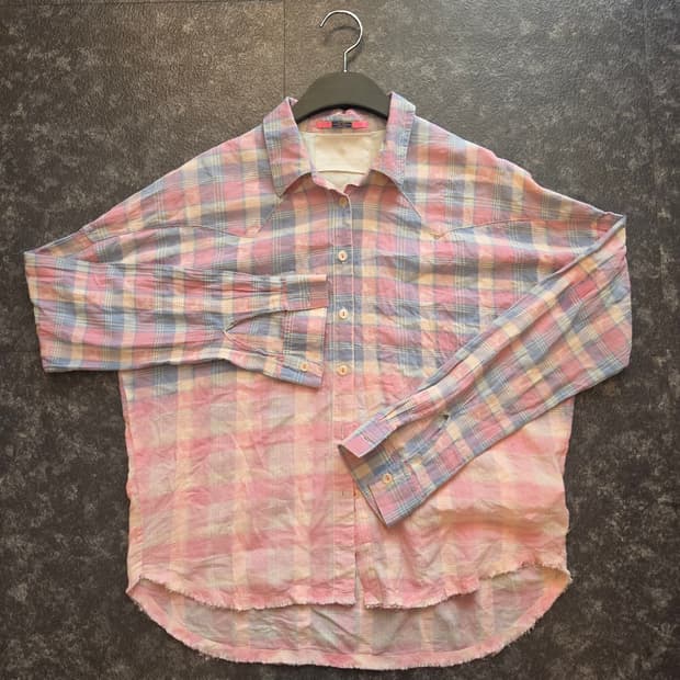 메종 스카치(Maison Scotch) 파스텔 핑크 남방