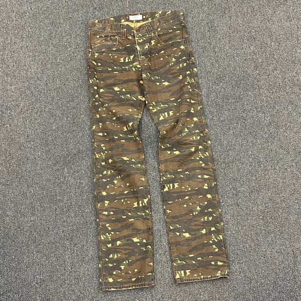 M)Japanese vintage 여성 카모 캐주얼 팬츠