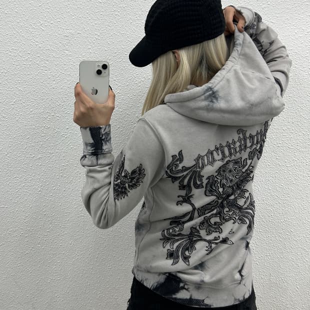 버커루 락시크맛 프린팅 후드집업 M