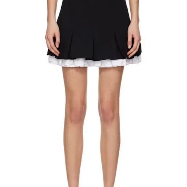 슈슈통 레이어드 러플 플리츠 스커트 (6size)