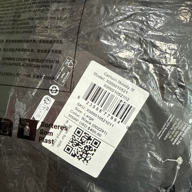 아크테릭스 세륨 후디 25FW 블랙L