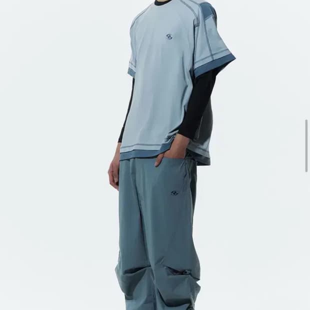 산산기어 스냅 스트레치 팬츠 그린그레이