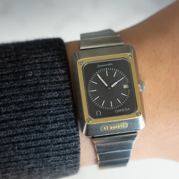 오메가 씨마스터 마리너2 콤비 쿼츠 빈티지 시계 