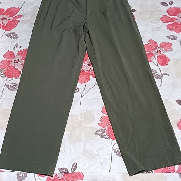 유니클로 와이드 스판팬츠 34인치 기장106