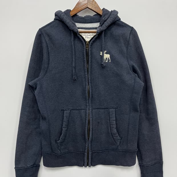 아베크롬비 순록 네이비 후드집업 