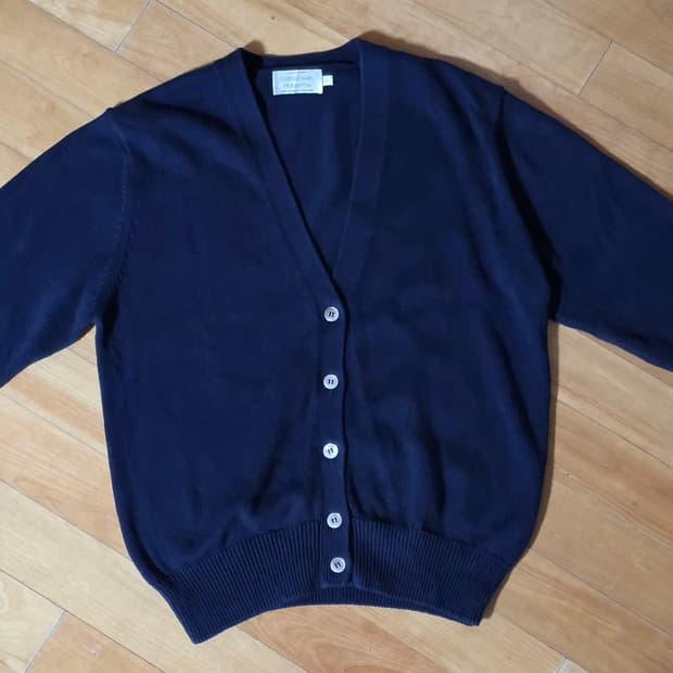 Benetton 베네통 네이비 코튼 가디건