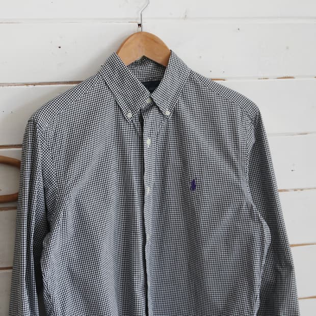 (착용컷) 폴로 랄프로렌 체크 셔츠 (남성용 98-100)