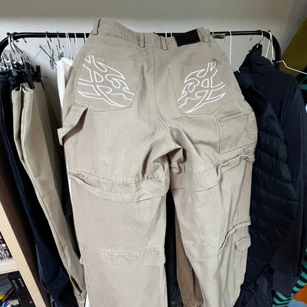 카고 와이드 팬츠