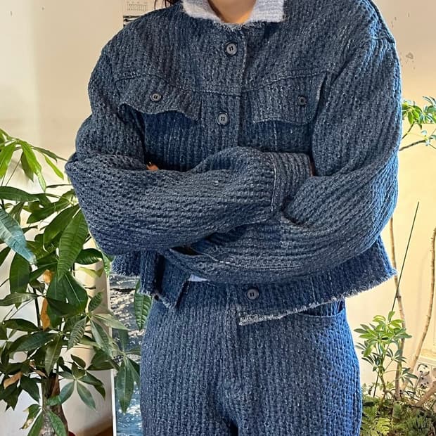 러브코드유 데님 셋업 (구매가 14만원)