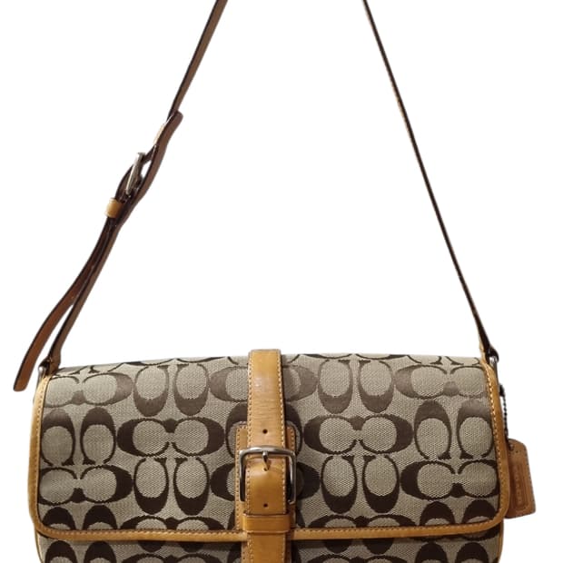 코치(COACH) 빈티지 시그니처 바게트 숄더백 y2k 갸루 히메