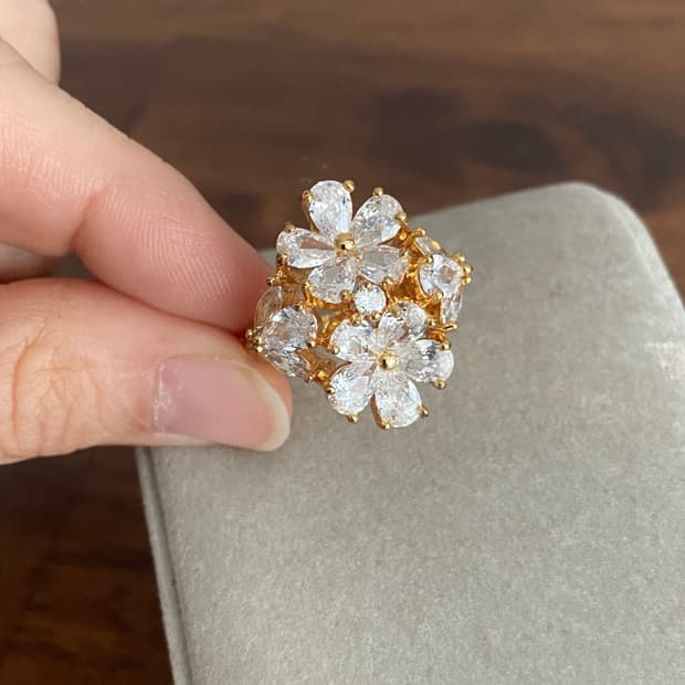 악세서리 큐빅 반지